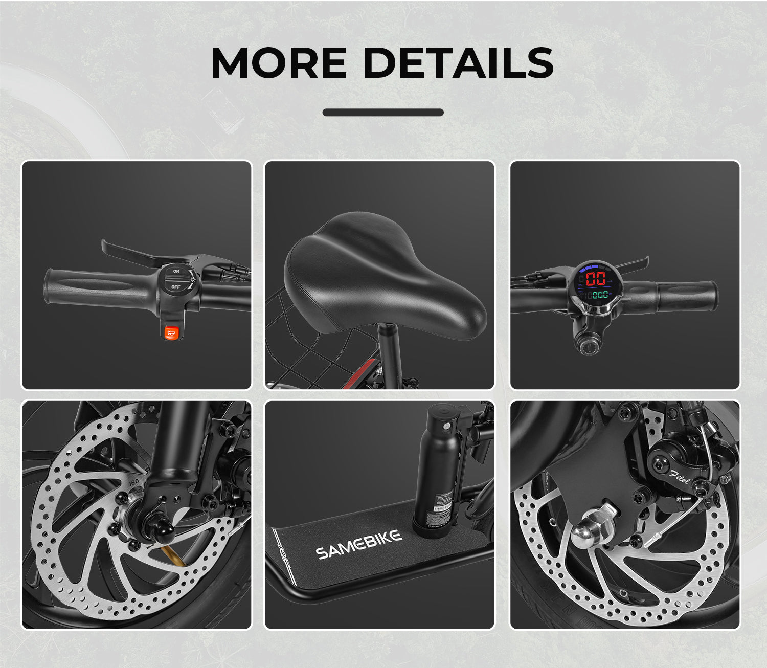 SM-C01 Trotinete Elétrica Dobrável Com Assento