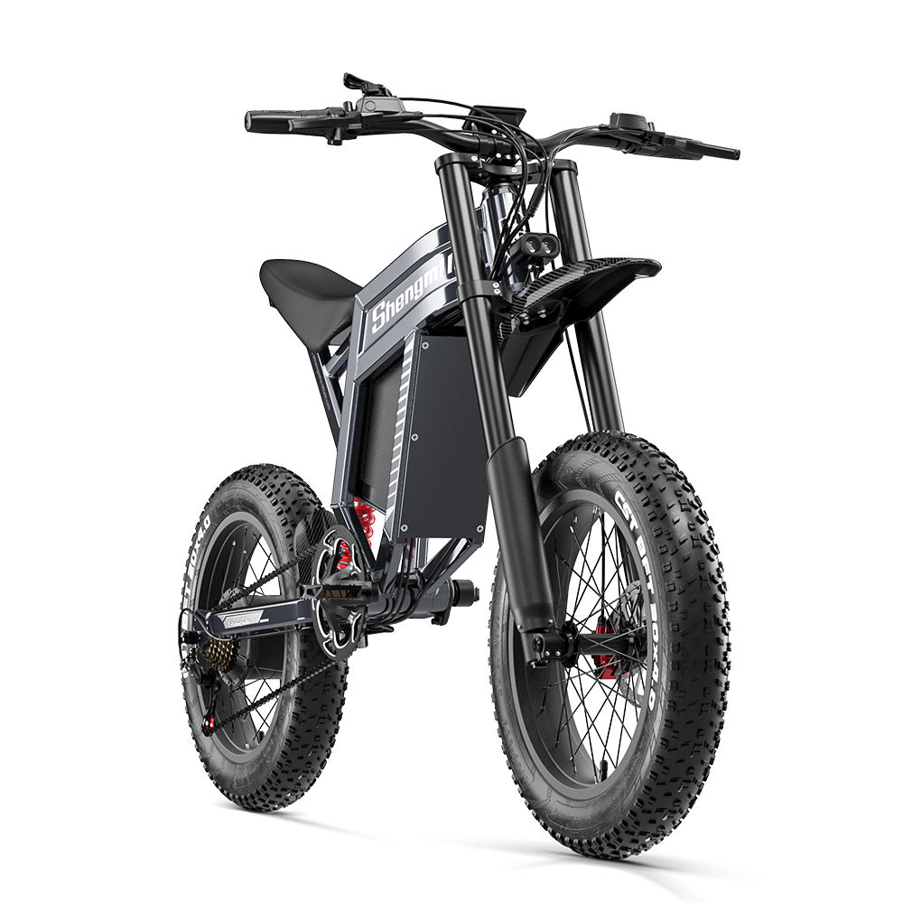 Bicicleta Elétrica Shengmilo S900 com Potência de 1500W e Bateria Duradoura de 60V 30Ah