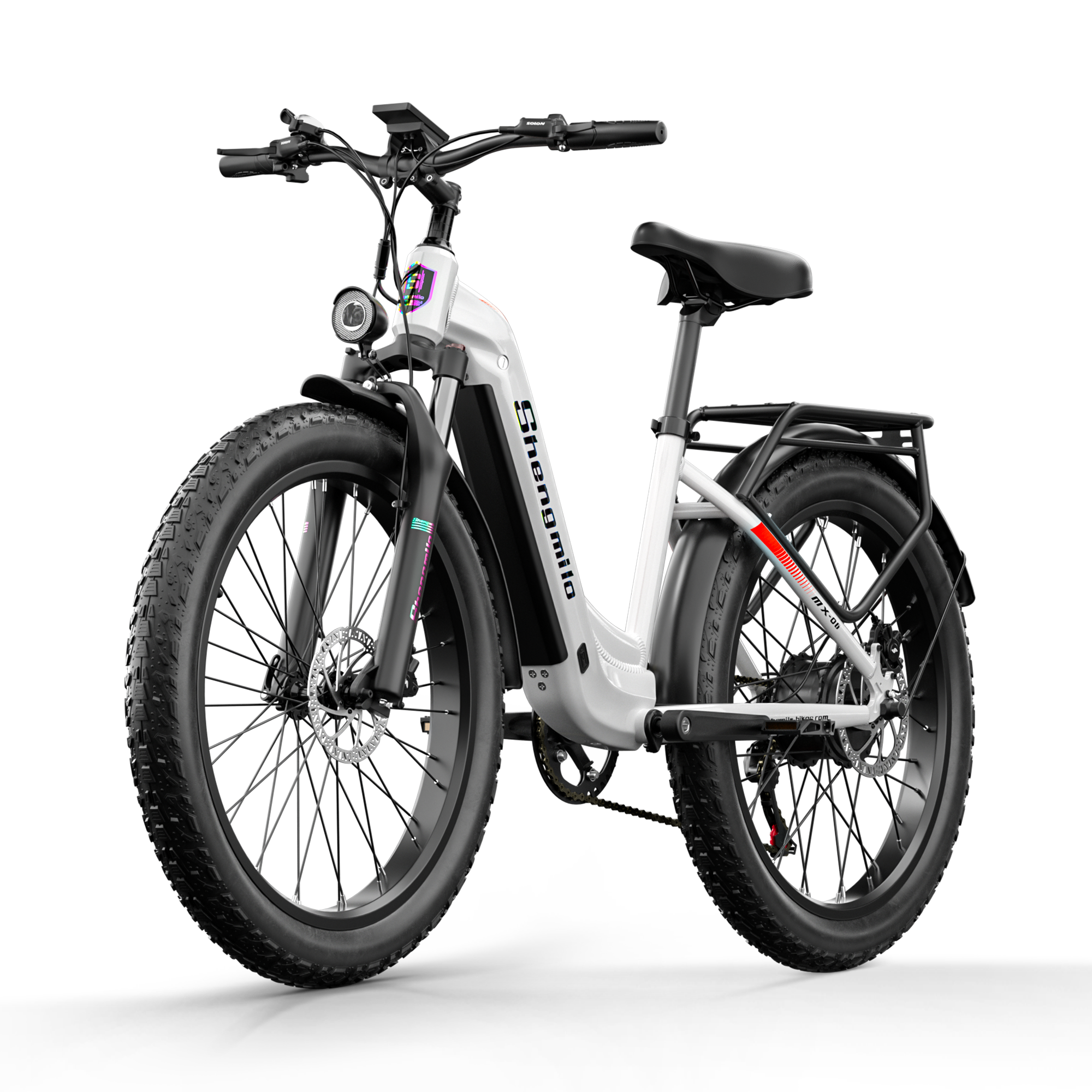 Shengmilo MX06 Bicicleta elétrica com quadro baixo 48V 17.5AH bateria SAMSUNG autonomia de 90KM