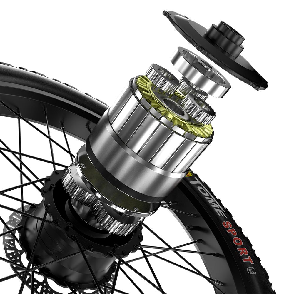 Shengmilo S700 Bicicleta Elétrica com Duplo Motor 1000W*2 e Bateria Samsung 17.5Ah