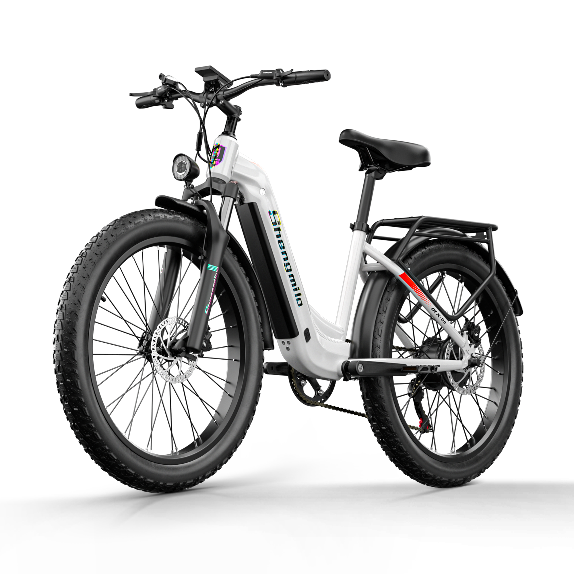 Shengmilo MX06 Bicicleta elétrica com quadro baixo 48V 17.5AH bateria SAMSUNG autonomia de 90KM