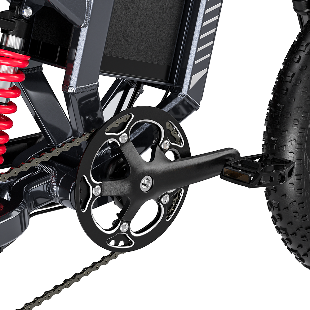 Bicicleta Elétrica Shengmilo S900 com Potência de 1500W e Bateria Duradoura de 60V 30Ah