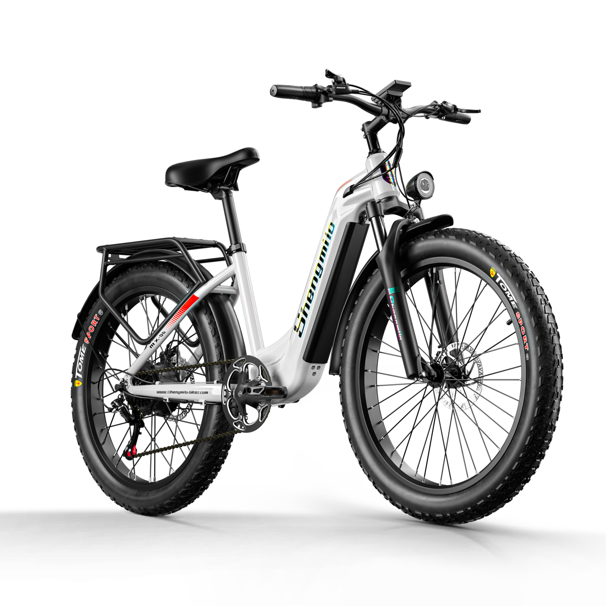 Shengmilo MX06 Bicicleta elétrica com quadro baixo 48V 17.5AH bateria SAMSUNG autonomia de 90KM
