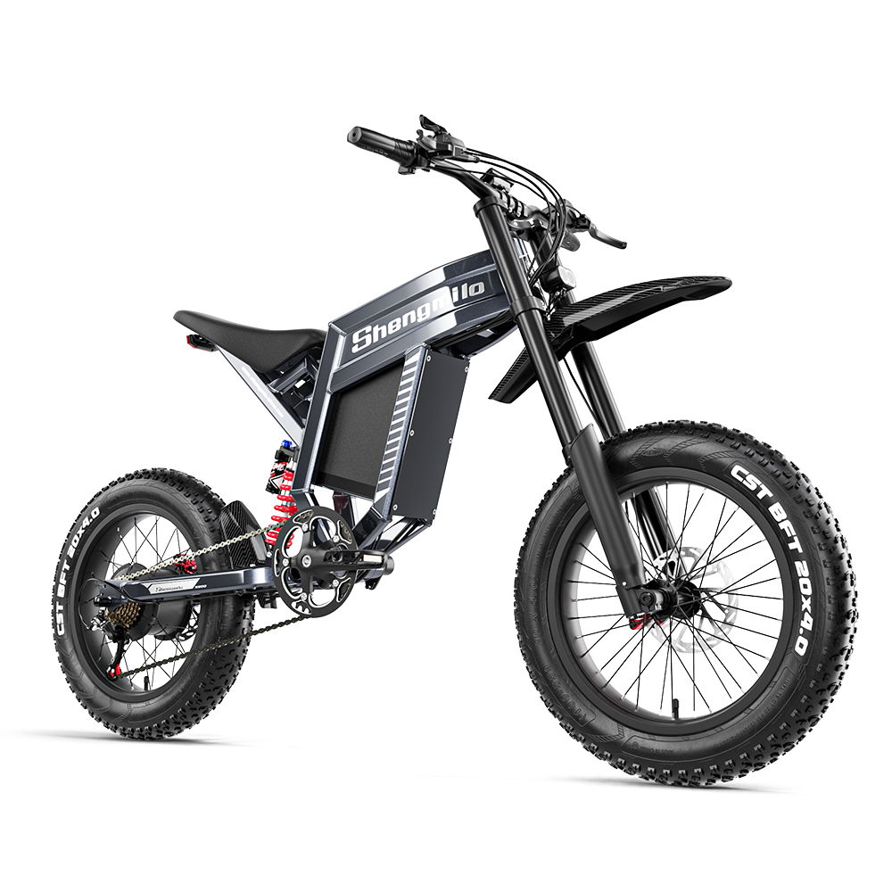 Bicicleta Elétrica Shengmilo S900 com Potência de 1500W e Bateria Duradoura de 60V 30Ah