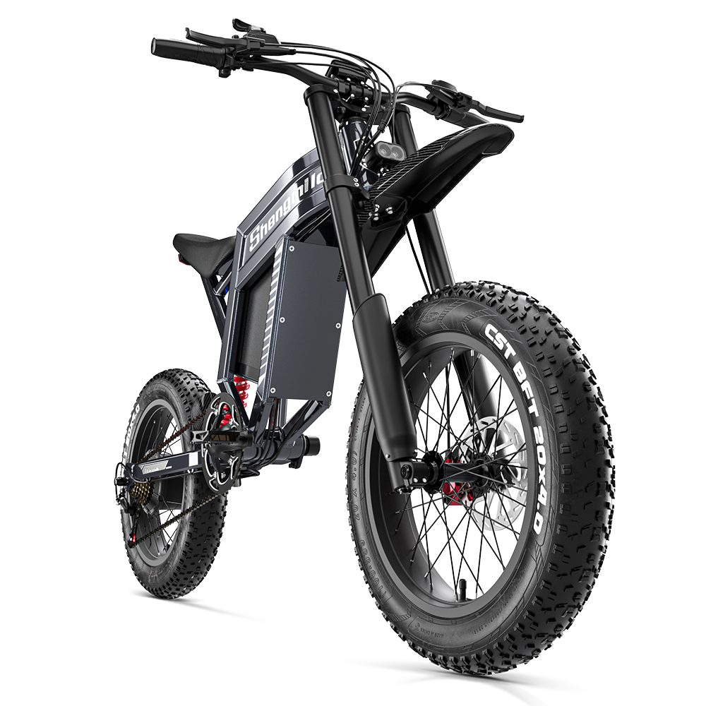 Bicicleta Elétrica Shengmilo S900 com Potência de 1500W e Bateria Duradoura de 60V 30Ah