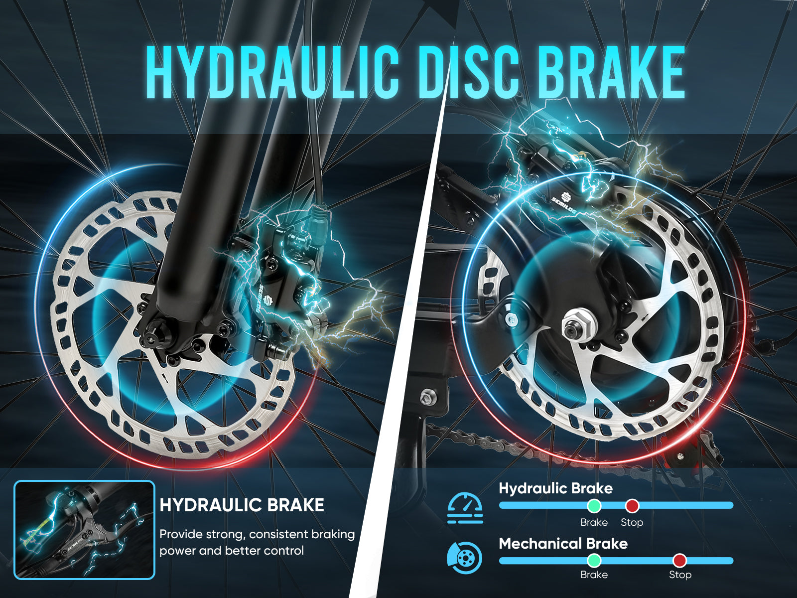 LO26 Plus Bicicleta Elétrica Dobrável com Pneus Grossos