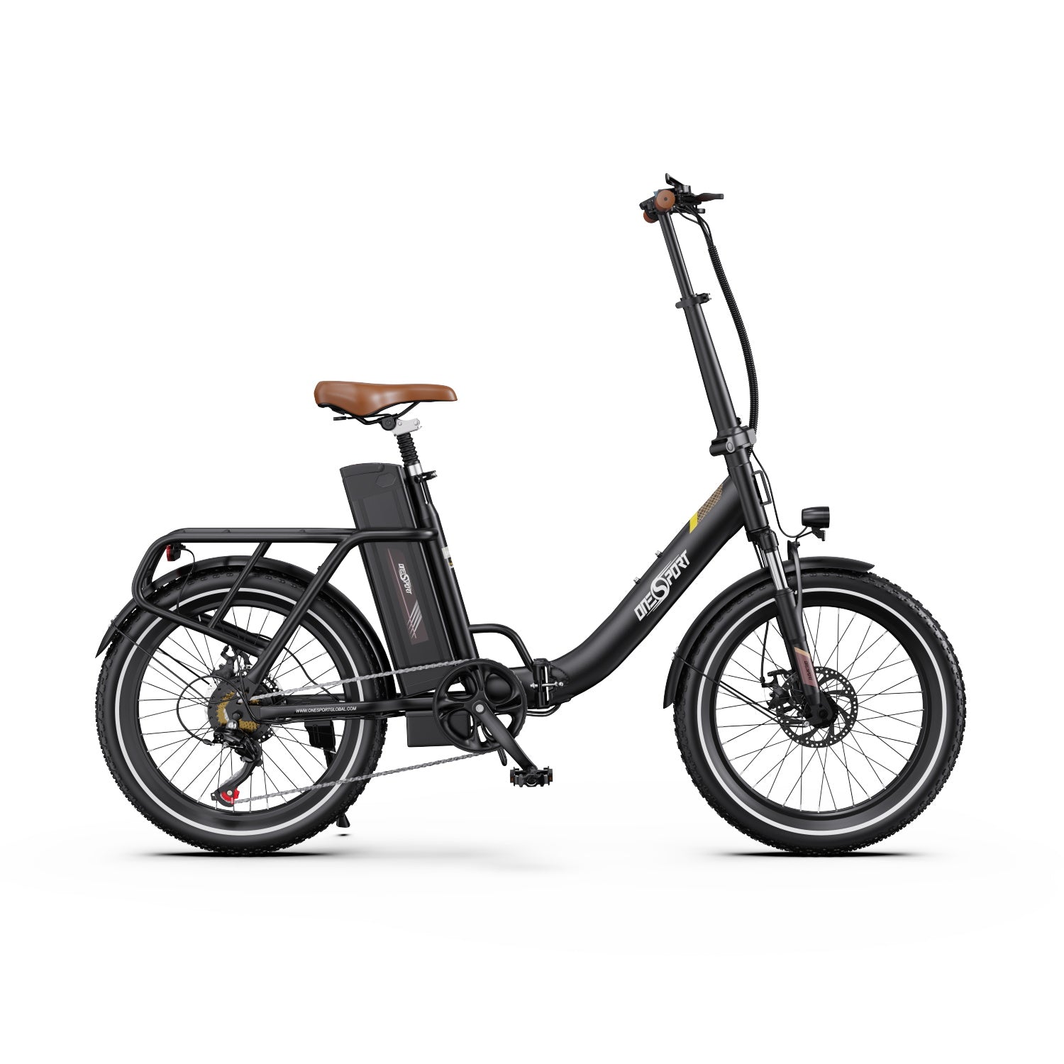 ONESPORT OT16-2 20" Folding Electric Commuter Bike 250W Motor 48V 17Ah Battery Support APP
