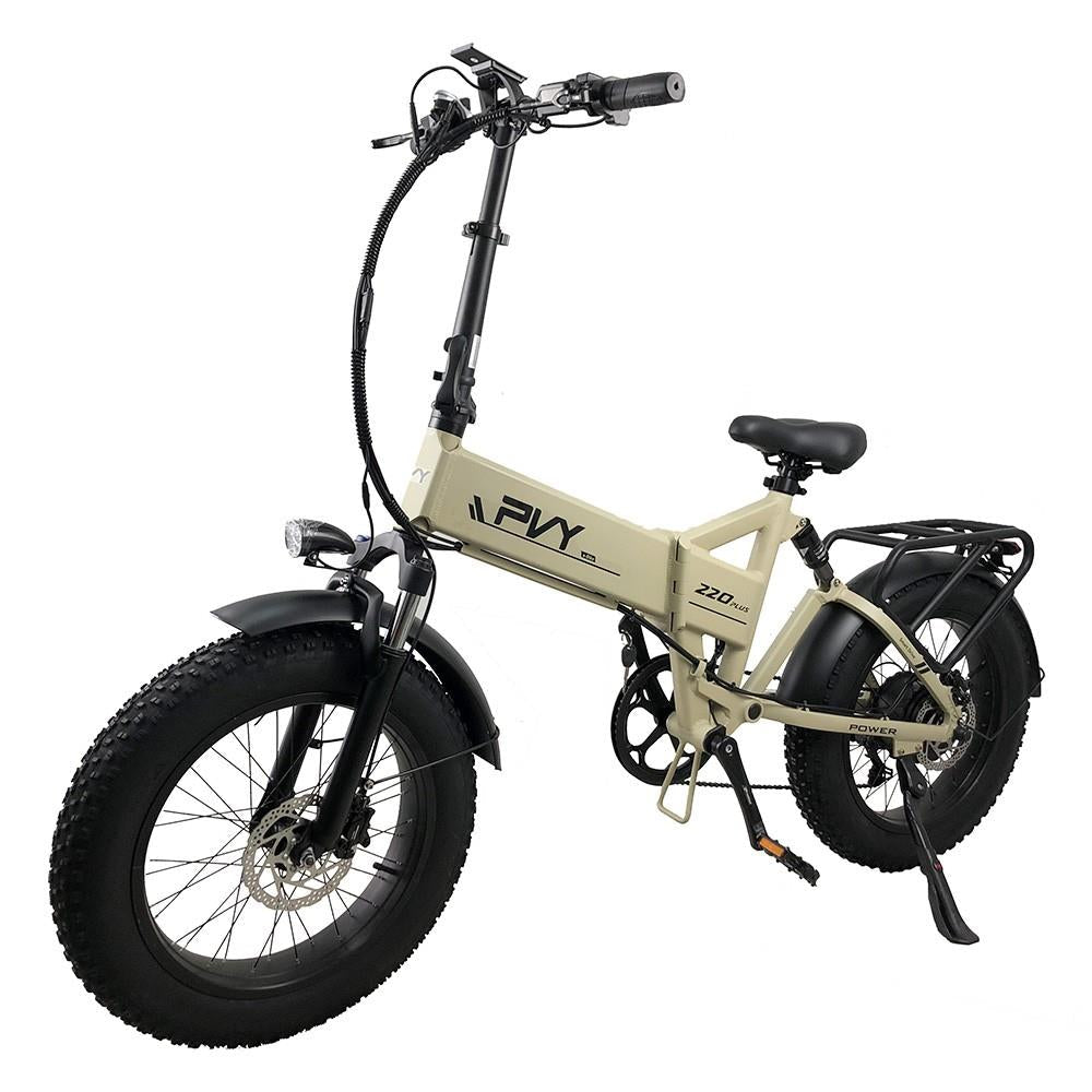 PVY Z20 Plus 20" Fat Tire Electric Folding Bike 1000W Motor 48V 16.5Ah Battery