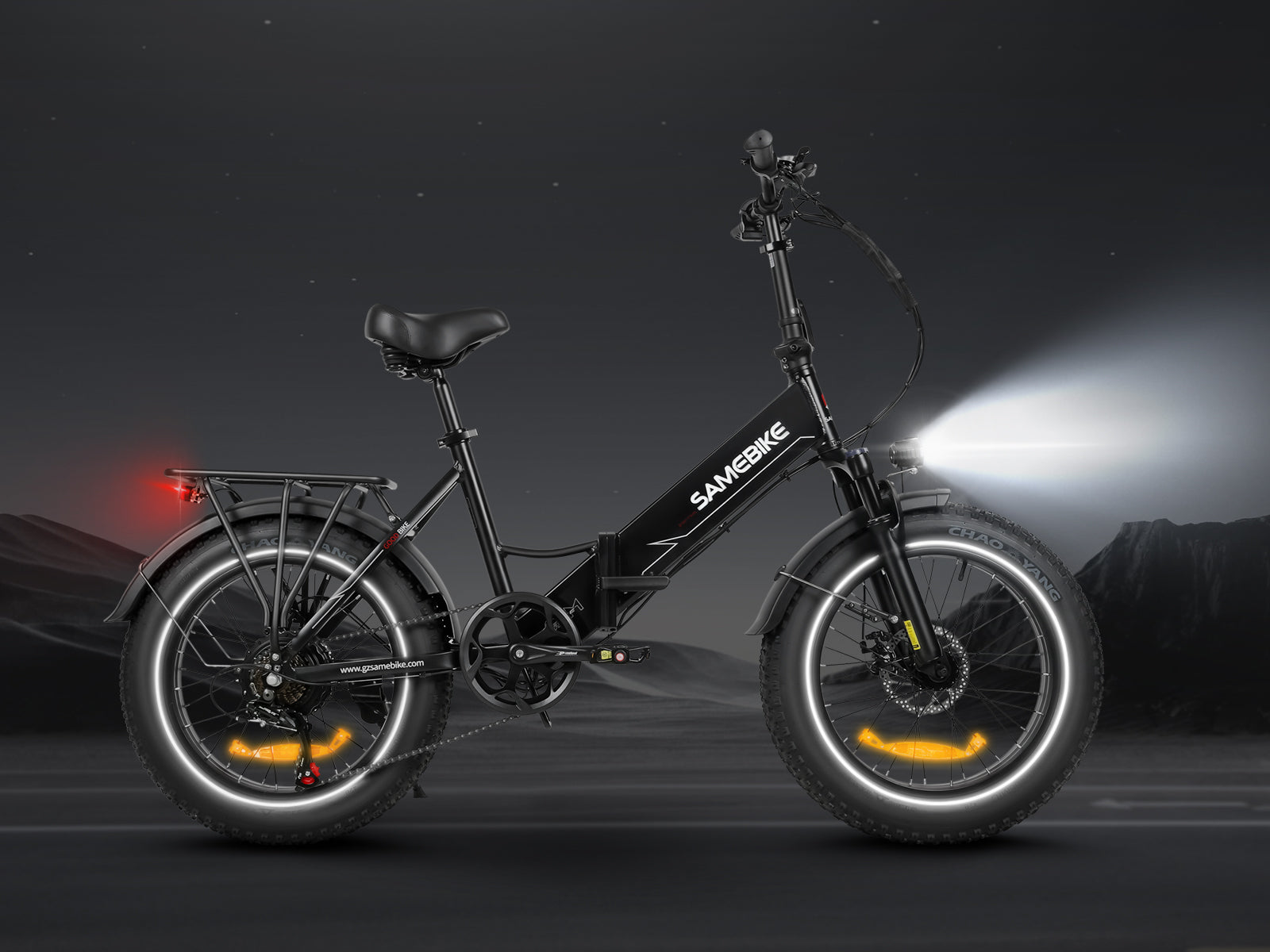 LOTDM200-II Bicicleta Elétrica Dobrável com Quadro Rebaixado
