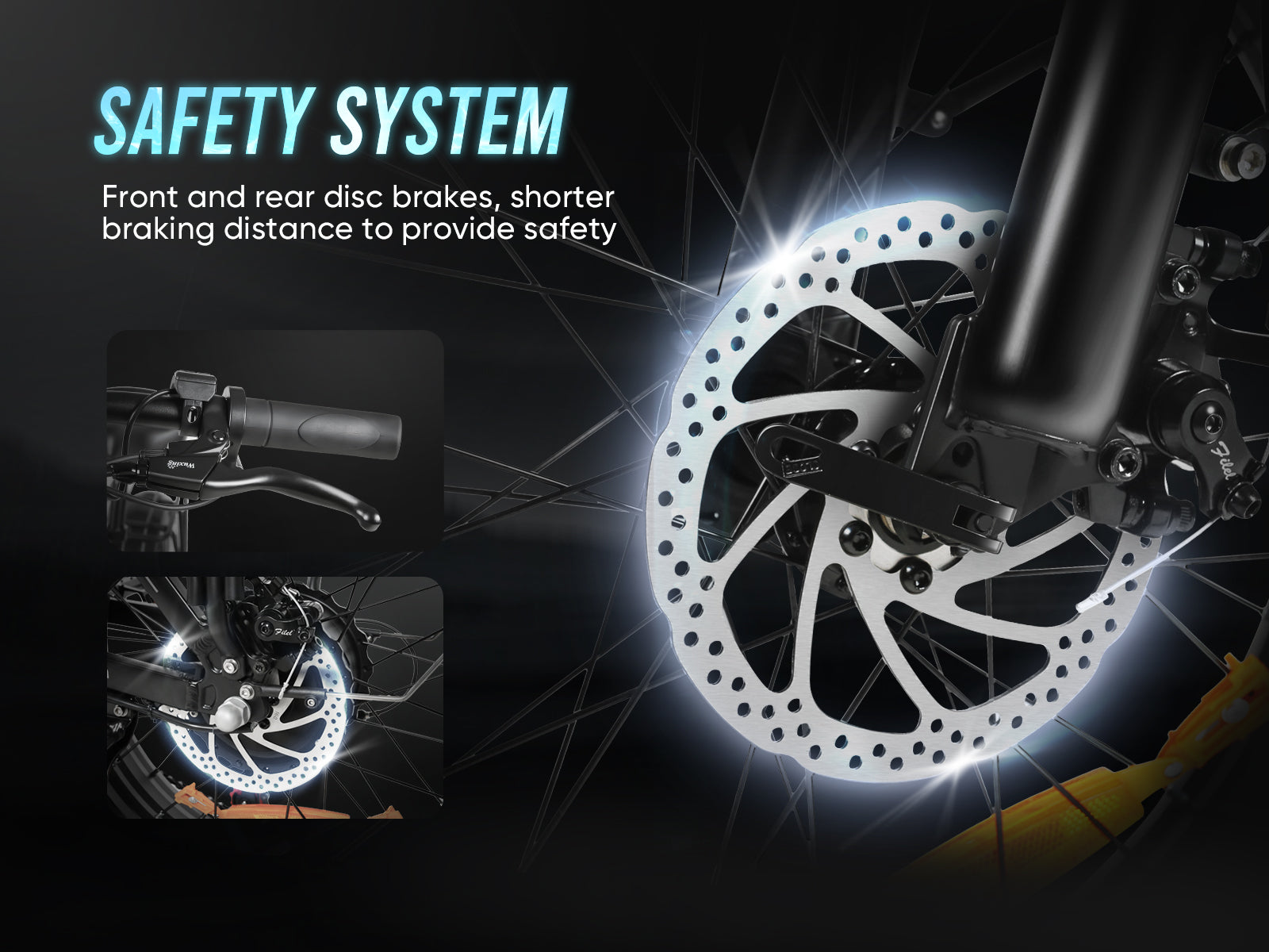 LOTDM200-II Bicicleta Elétrica Dobrável com Quadro Rebaixado