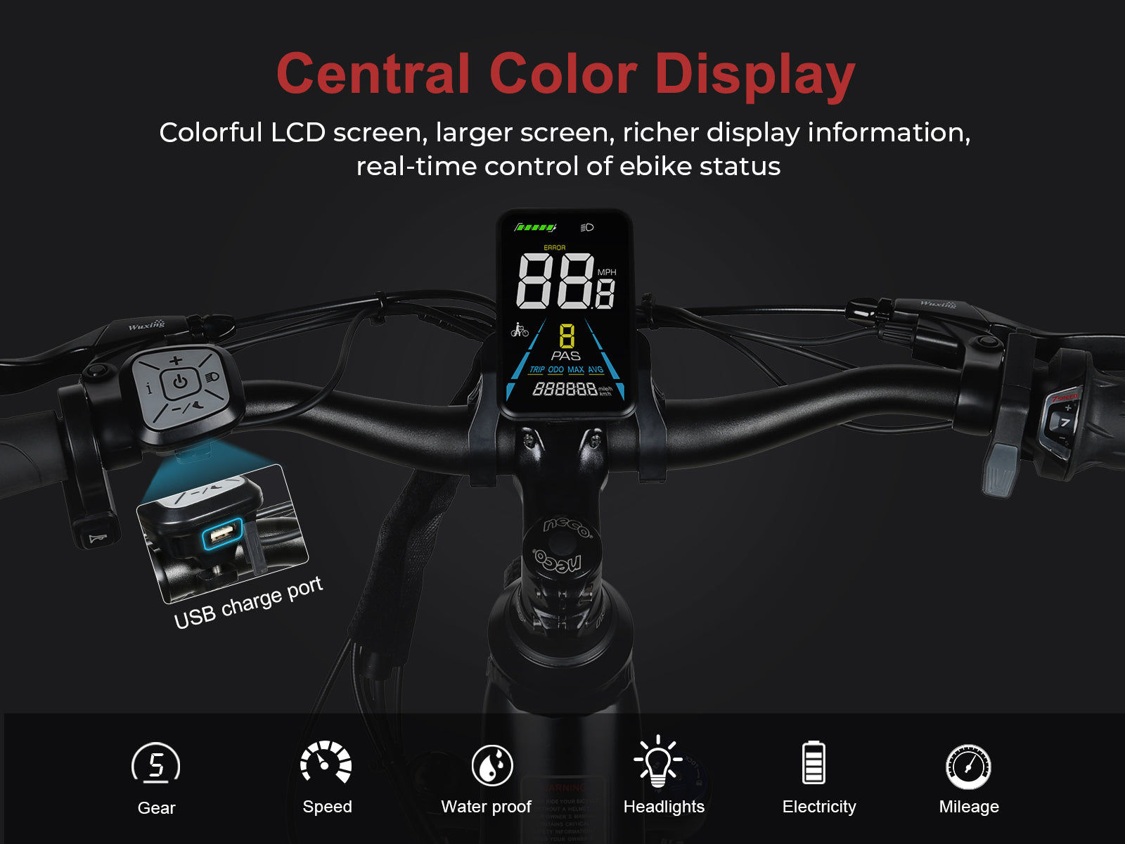 RS-A01 Pro-T Bicicleta Elétrica Urbana