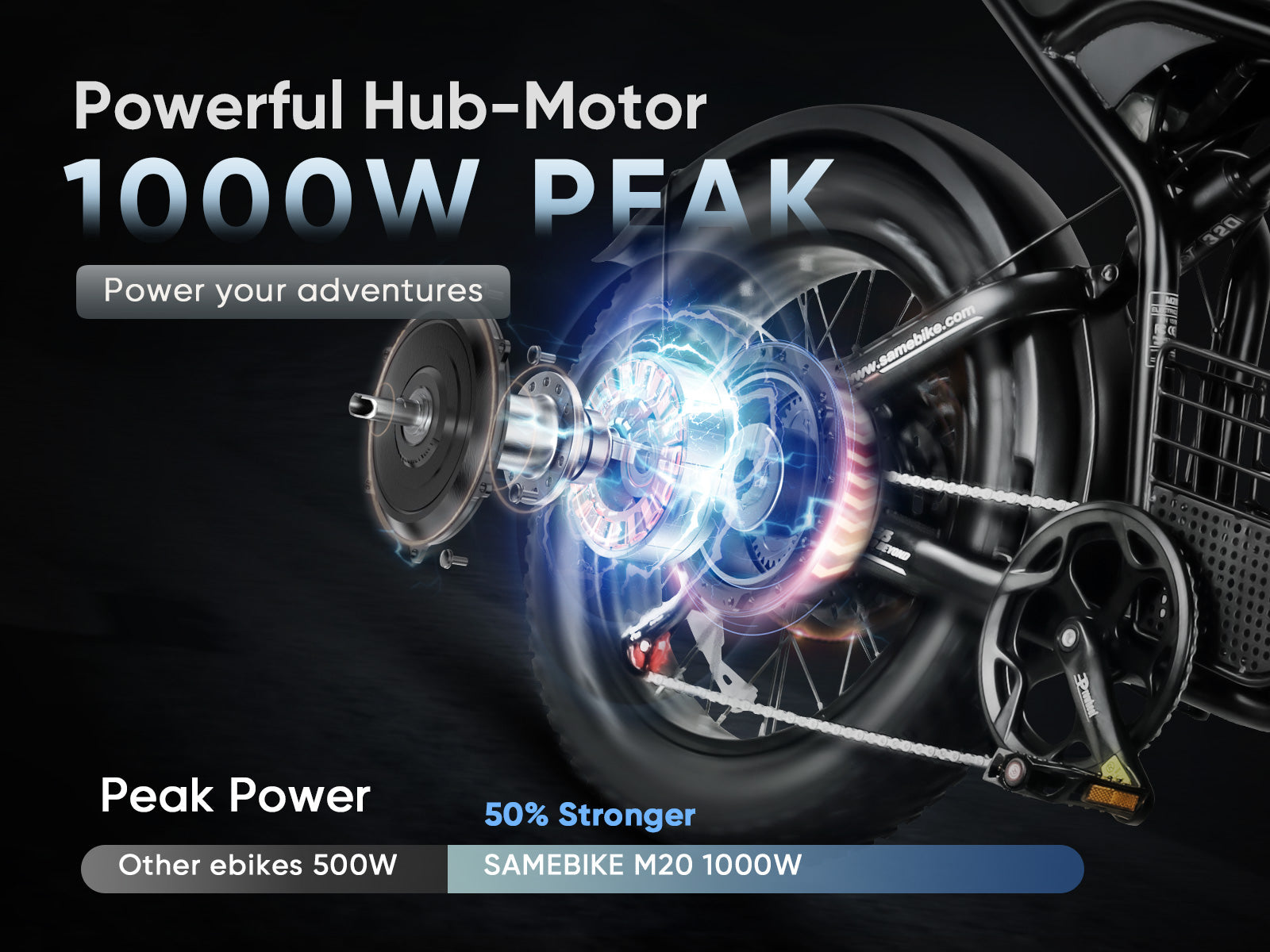 M20 Bicicleta Elétrica 1000W