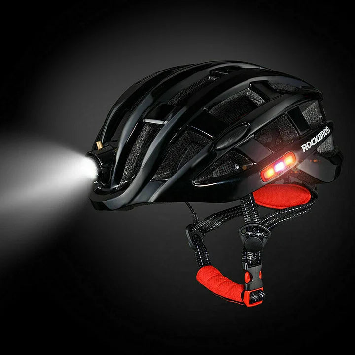 Bicycle Warning Light Alarm Helmet
