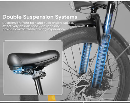 CY20 Bicicleta Elétrica Portátil para Deslocações