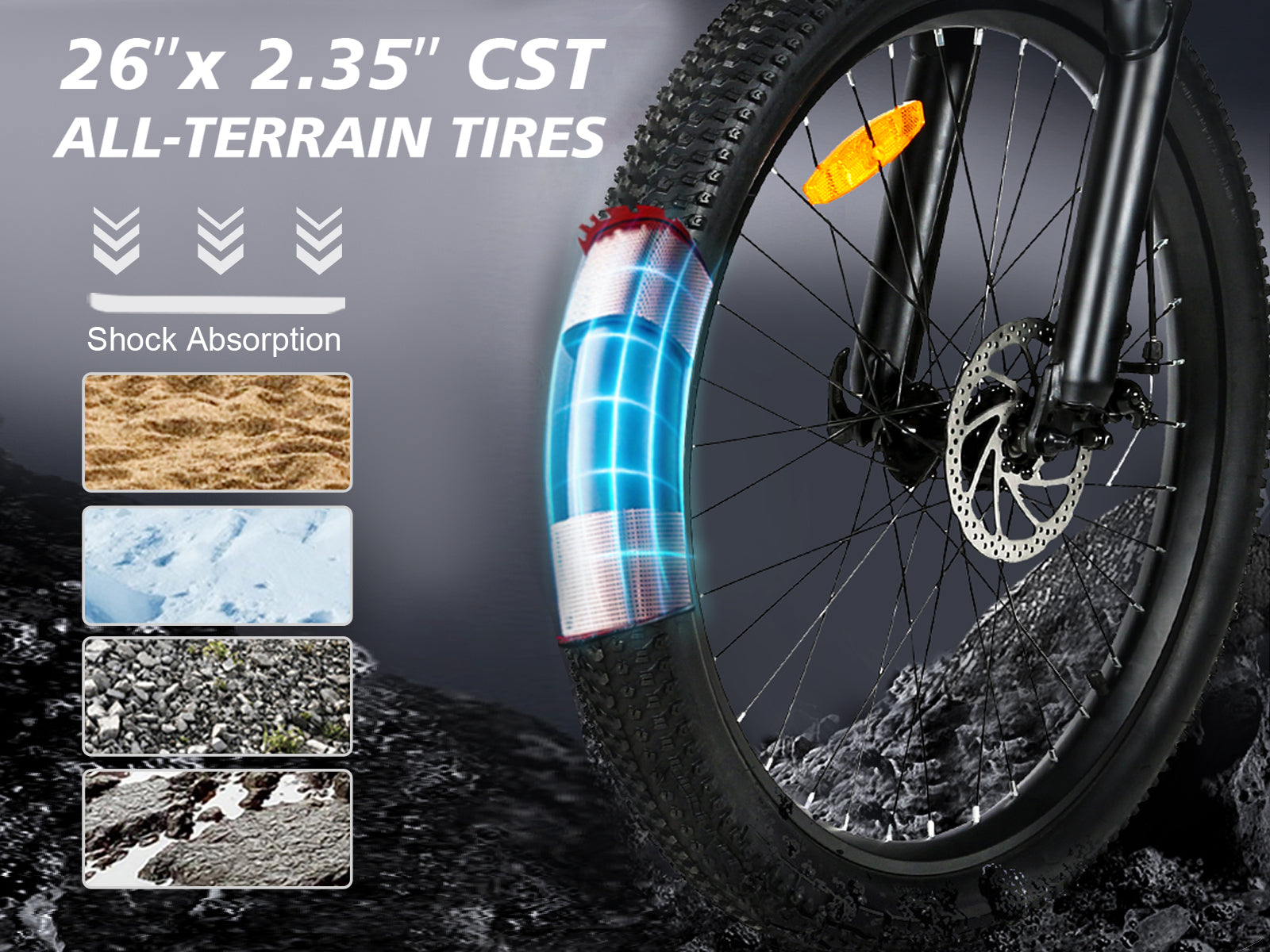 LO26-II-YD Travão Hidráulico Dobrável Ebike