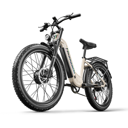 Shengmilo S700 Bicicleta Elétrica com Duplo Motor 1000W*2 e Bateria Samsung 17.5Ah