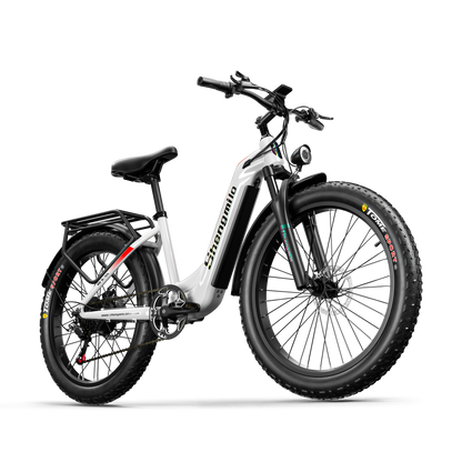 Shengmilo MX06 Bicicleta elétrica com quadro baixo 48V 17.5AH bateria SAMSUNG autonomia de 90KM