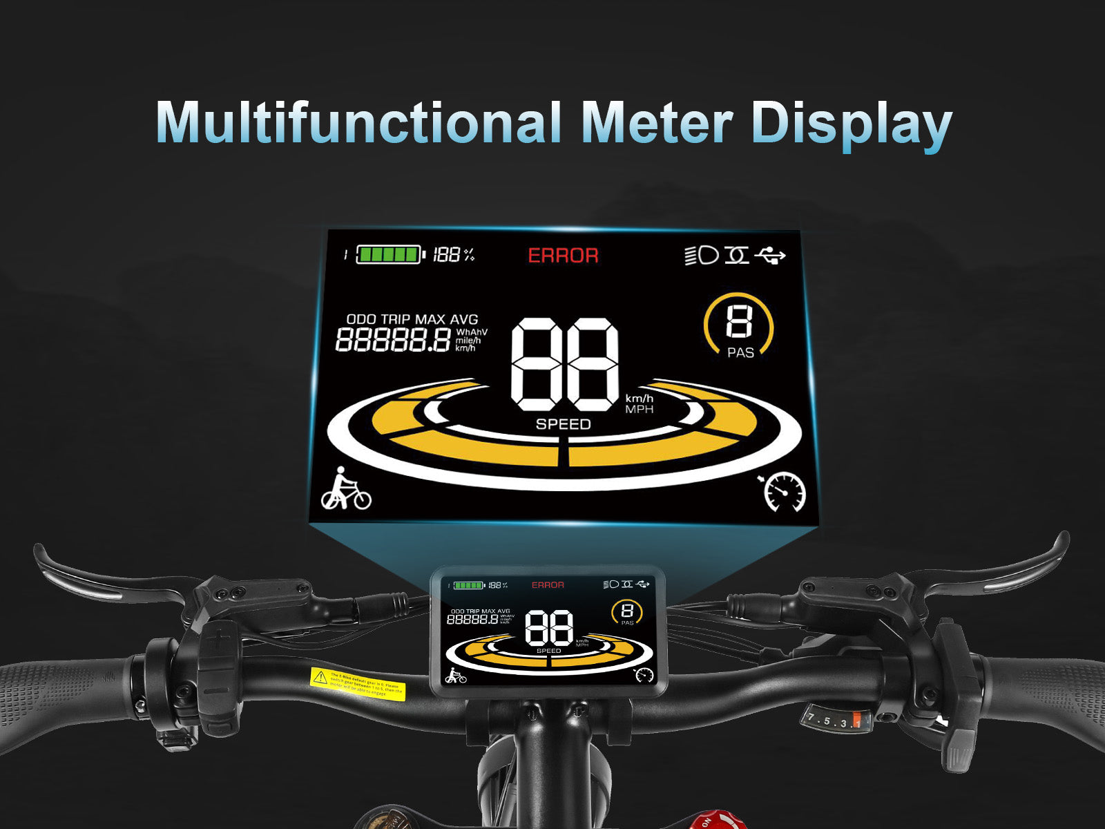 RSA08-II Bicicleta Elétrica Todo-o-Terreno 1000W