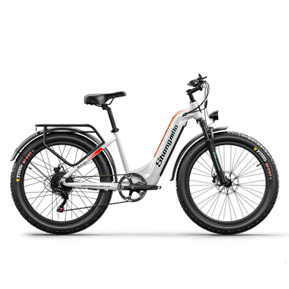 Shengmilo MX06 Bicicleta elétrica com quadro baixo 48V 17.5AH bateria SAMSUNG autonomia de 90KM