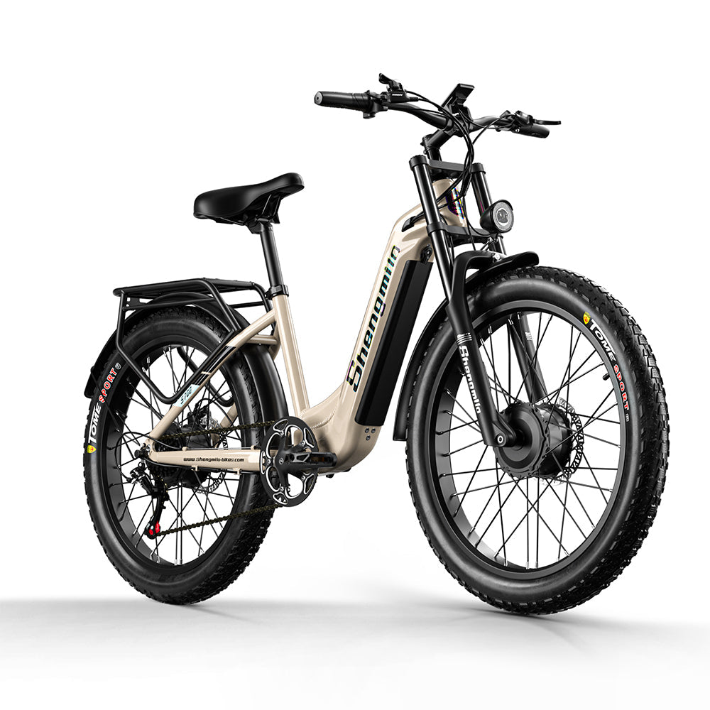 Shengmilo S700 Bicicleta Elétrica com Duplo Motor 1000W*2 e Bateria Samsung 17.5Ah