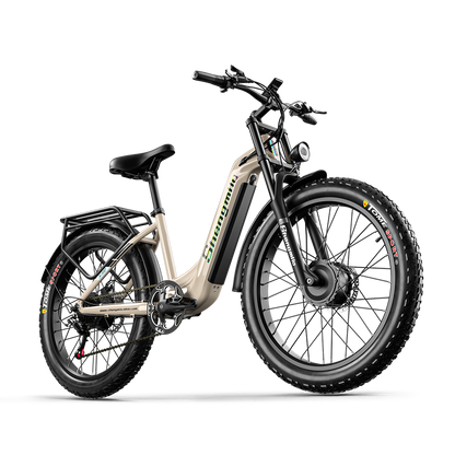 Shengmilo S700 Bicicleta Elétrica com Duplo Motor 1000W*2 e Bateria Samsung 17.5Ah