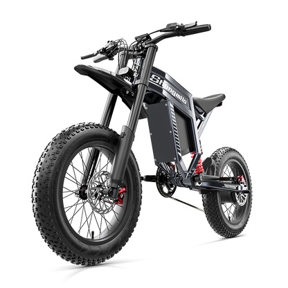 Bicicleta Elétrica Shengmilo S900 com Potência de 1500W e Bateria Duradoura de 60V 30Ah