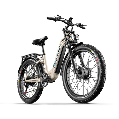 Shengmilo S700 Bicicleta Elétrica com Duplo Motor 1000W*2 e Bateria Samsung 17.5Ah