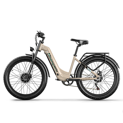 Shengmilo S700 Bicicleta Elétrica com Duplo Motor 1000W*2 e Bateria Samsung 17.5Ah