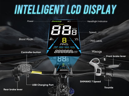 RS-A01 Bicicleta Elétrica de Comutador Masculina