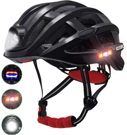 Alarme de Luz de Aviso para Capacete de Bicicleta