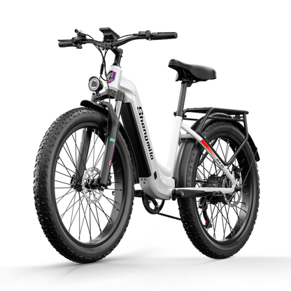 Shengmilo MX06 Bicicleta elétrica com quadro baixo 48V 17.5AH bateria SAMSUNG autonomia de 90KM