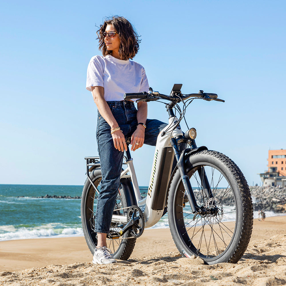 Shengmilo MX06 Bicicleta elétrica com quadro baixo 48V 17.5AH bateria SAMSUNG autonomia de 90KM