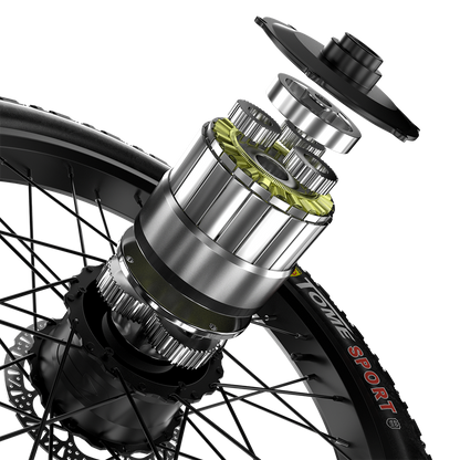 Shengmilo S700 Bicicleta Elétrica com Duplo Motor 1000W*2 e Bateria Samsung 17.5Ah