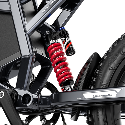 Bicicleta Elétrica Shengmilo S900 com Potência de 1500W e Bateria Duradoura de 60V 30Ah
