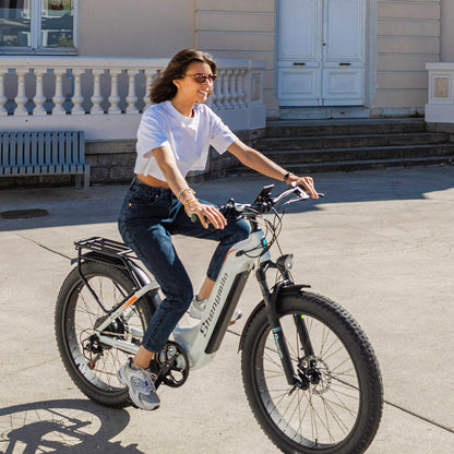 Shengmilo MX06 Bicicleta elétrica com quadro baixo 48V 17.5AH bateria SAMSUNG autonomia de 90KM