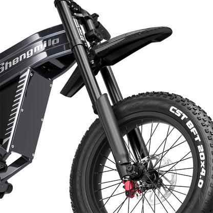 Bicicleta Elétrica Shengmilo S900 com Potência de 1500W e Bateria Duradoura de 60V 30Ah