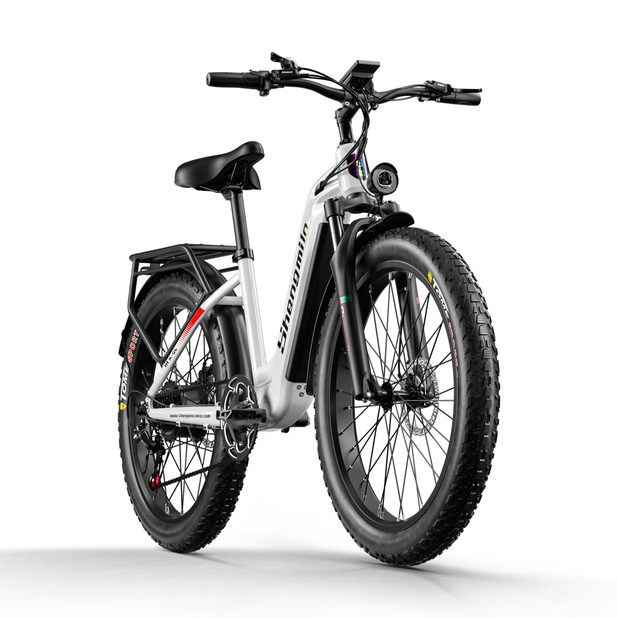 Shengmilo MX06 Bicicleta elétrica com quadro baixo 48V 17.5AH bateria SAMSUNG autonomia de 90KM