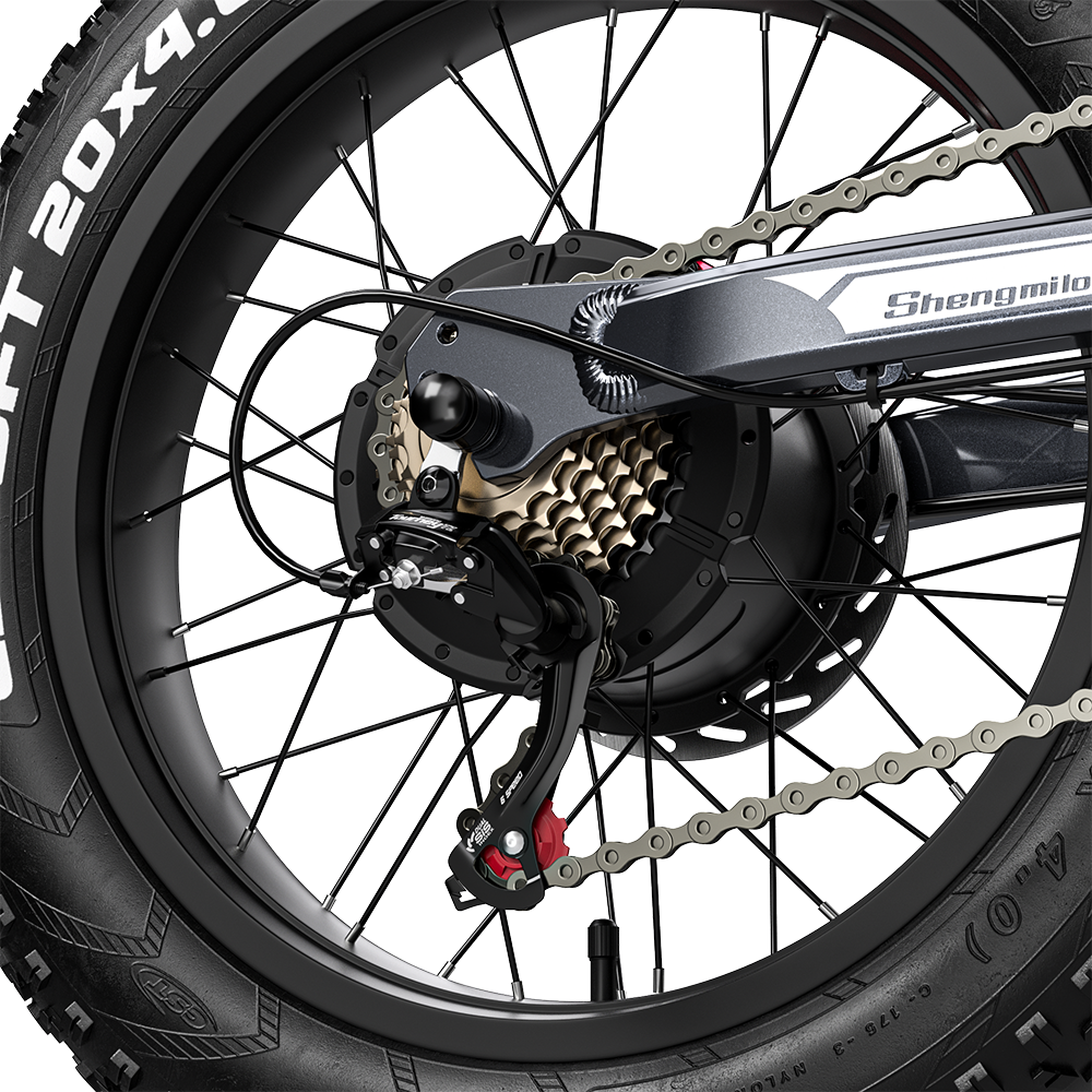 Bicicleta Elétrica Shengmilo S900 com Potência de 1500W e Bateria Duradoura de 60V 30Ah