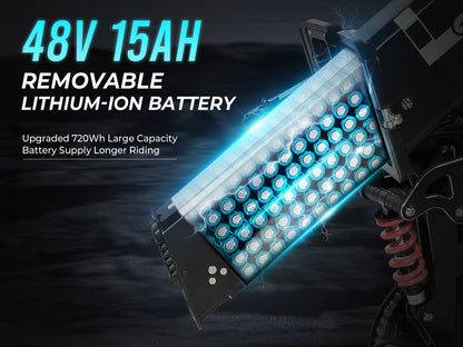 LO26 Plus Bicicleta Elétrica Dobrável com Pneus Grossos