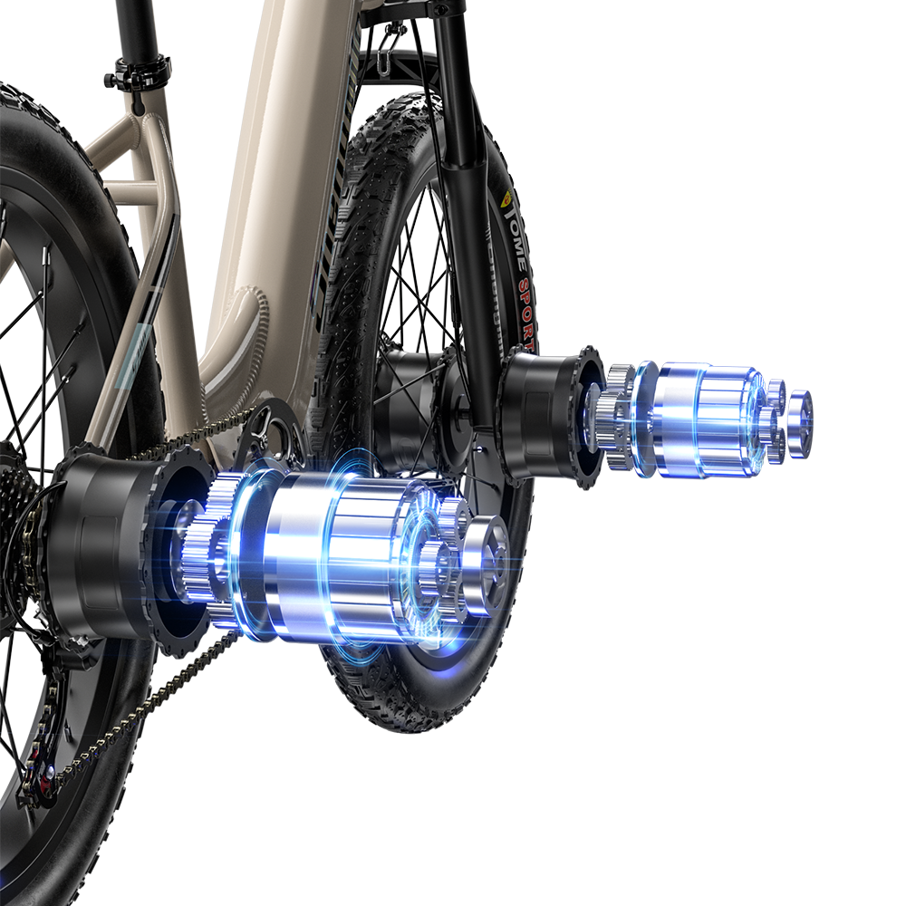 Shengmilo S700 Bicicleta Elétrica com Duplo Motor 1000W*2 e Bateria Samsung 17.5Ah