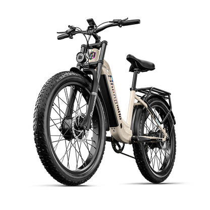 Shengmilo S700 Bicicleta Elétrica com Duplo Motor 1000W*2 e Bateria Samsung 17.5Ah