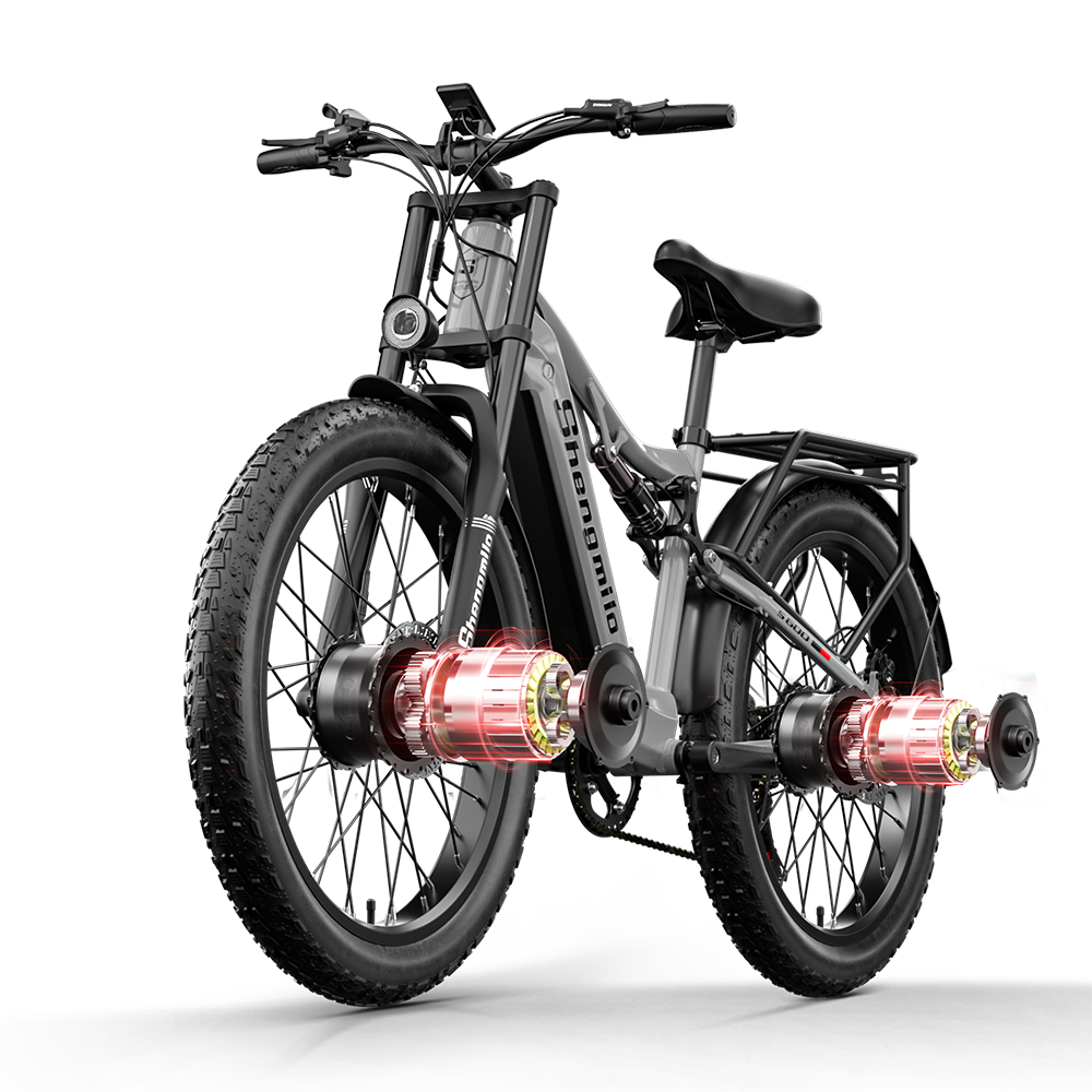 Shengmilo S600 Bicicleta Elétrica de Duplo Motor 2000W