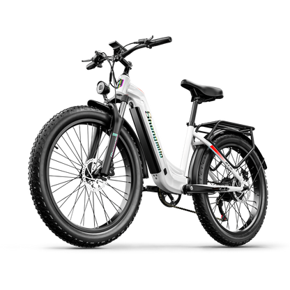 Shengmilo MX06 Bicicleta elétrica com quadro baixo 48V 17.5AH bateria SAMSUNG autonomia de 90KM