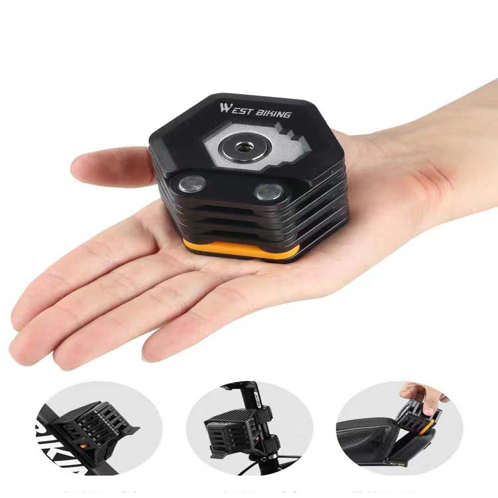 Elektryczny rower zamek antykradzieżowy składany łańcuchowy zamek antykradzieżowy przenośny anty-hydrauliczny nożycowy