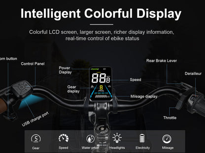 RS-A07 Bicicleta Elétrica de Lazer Urbana Potente