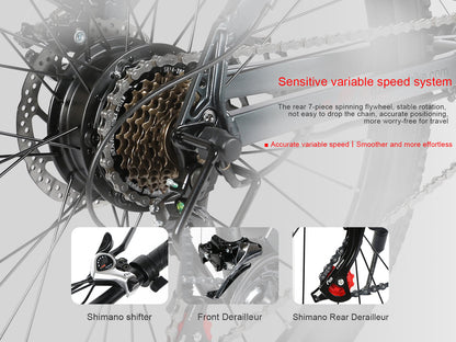 SY26-II Bicicleta Elétrica de Montanha