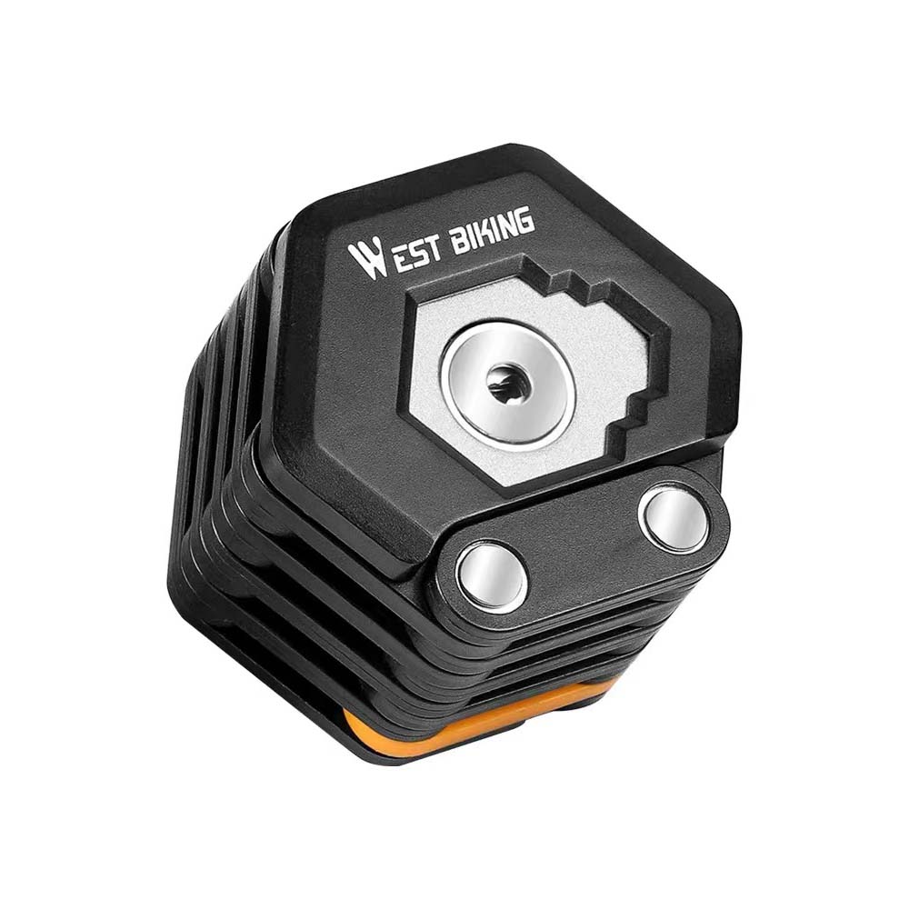 Elektryczny rower zamek antykradzieżowy składany łańcuchowy zamek antykradzieżowy przenośny anty-hydrauliczny nożycowy