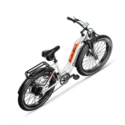 Shengmilo MX06 Bicicleta elétrica com quadro baixo 48V 17.5AH bateria SAMSUNG autonomia de 90KM