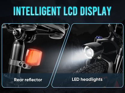 LO26 Plus Bicicleta Elétrica Dobrável com Pneus Grossos