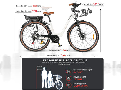 RS-A07 Bicicleta Elétrica de Lazer Urbana Potente